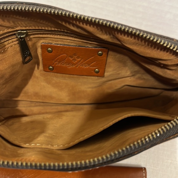 Leather Crossbody Shoulder Purse and Card/Cash Holder 10x6x2 - Picture 6 of 7